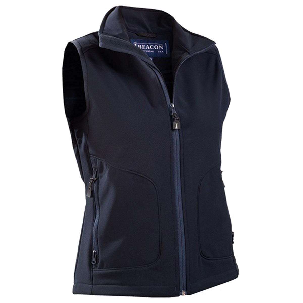 Morgan Women's Softshell Vest - Navy - Front