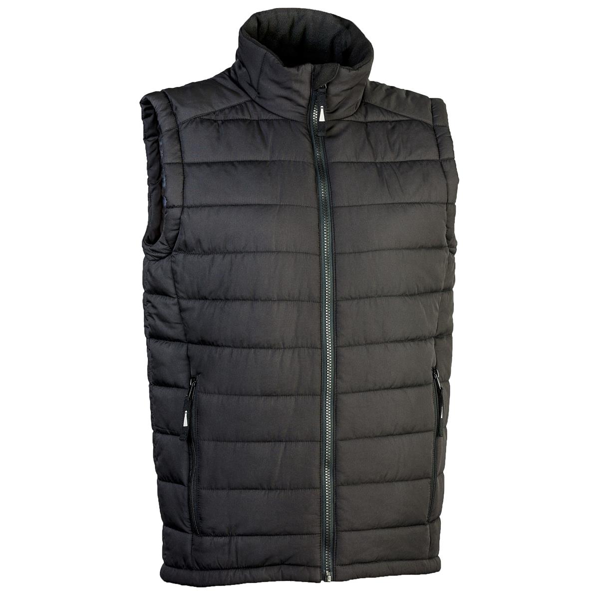 Loma Unisex Puffer Vest - Black - Front