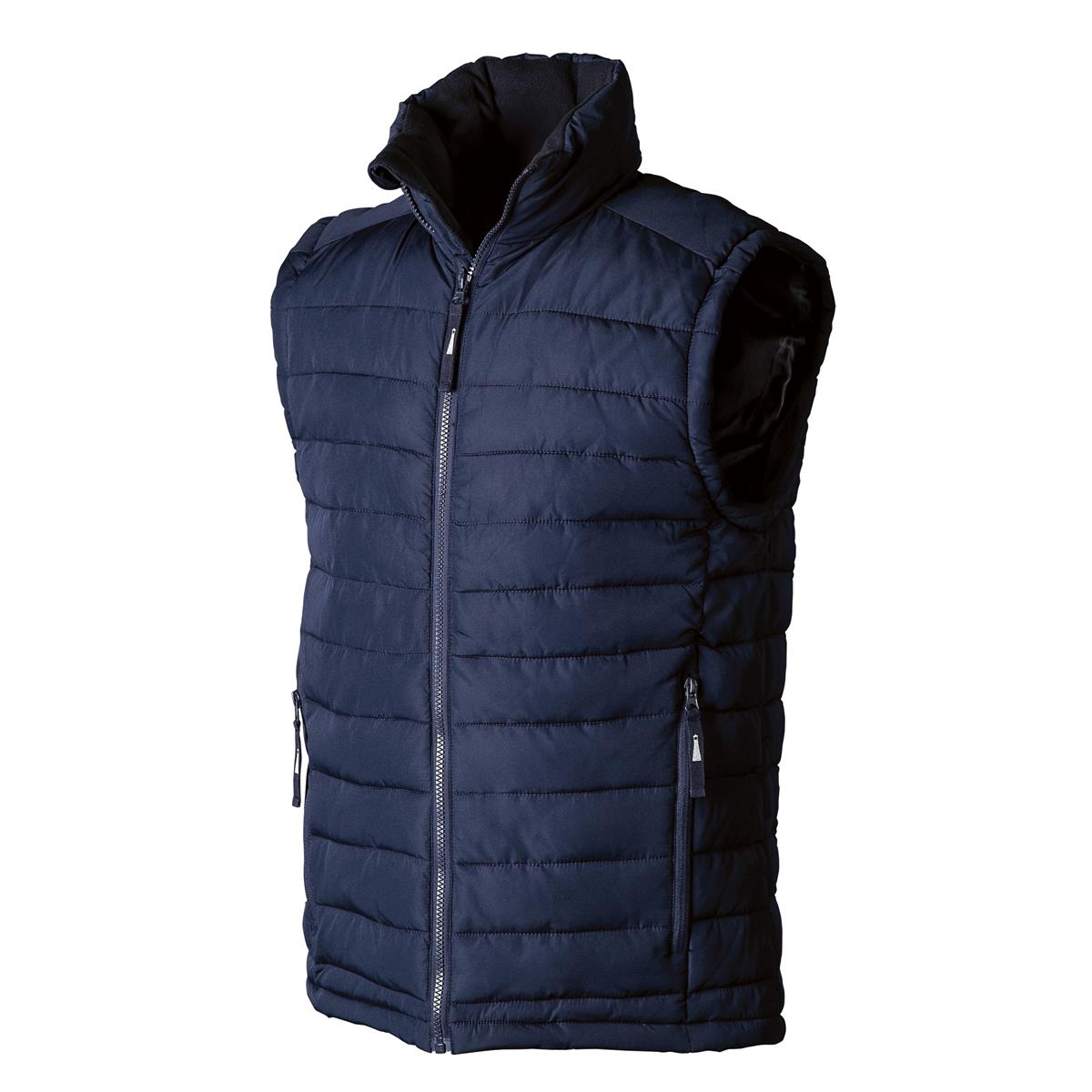 Loma Unisex Puffer Vest - Navy - Front