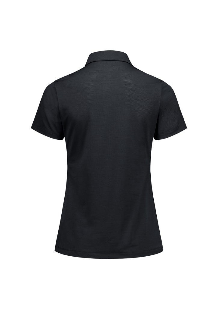 Phoenix Womens Short Sleeve Polo - Black - Back