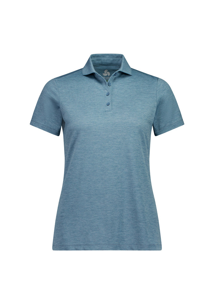 Phoenix Womens Short Sleeve Polo - Ocean Marle - Front