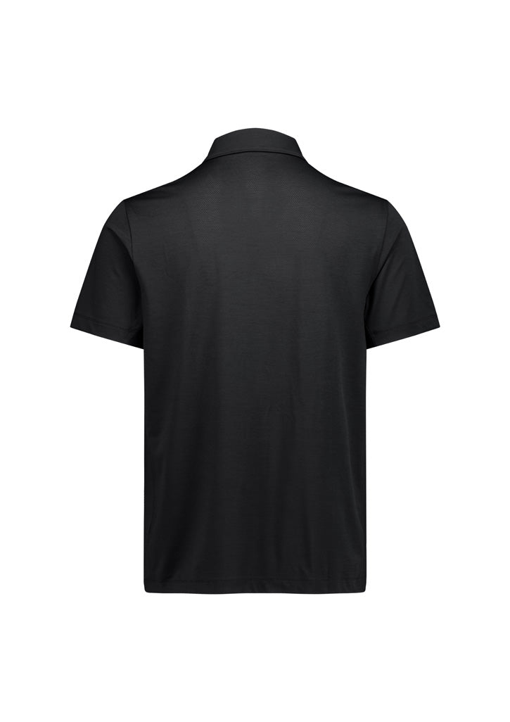 Phoenix Mens Short Sleeve Polo - Black - Back