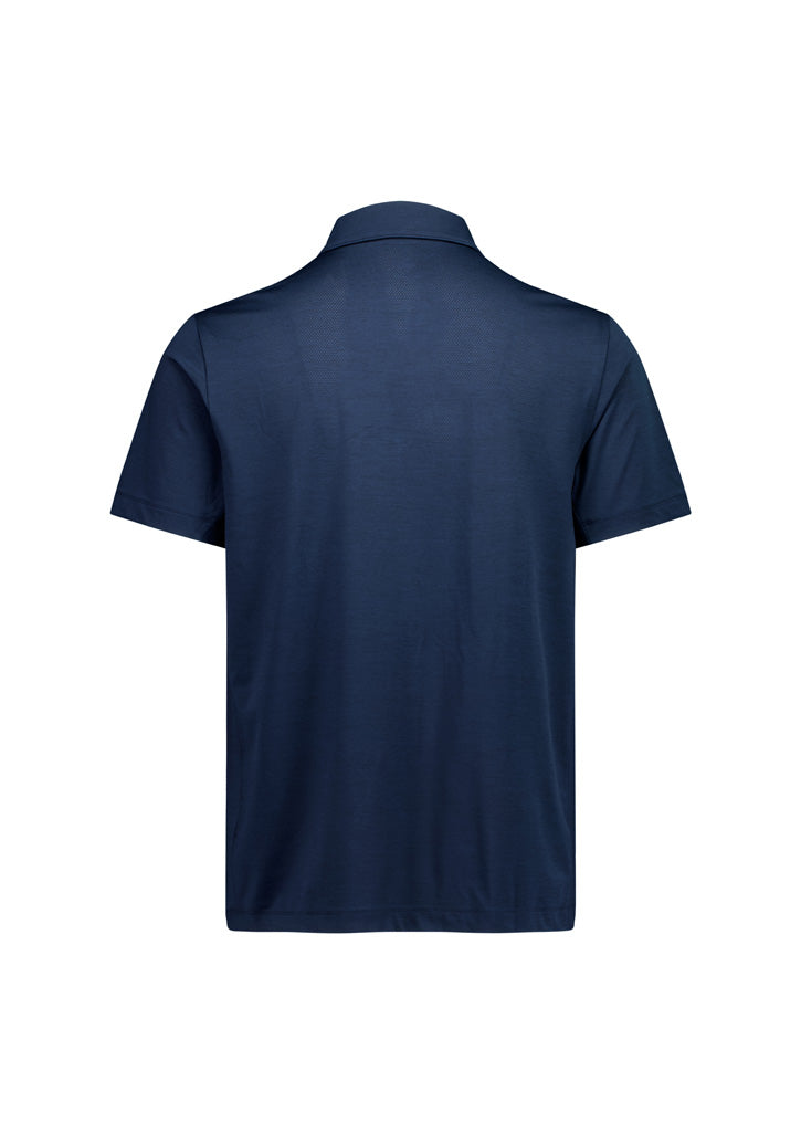 Phoenix Mens Short Sleeve Polo - Navy - Back