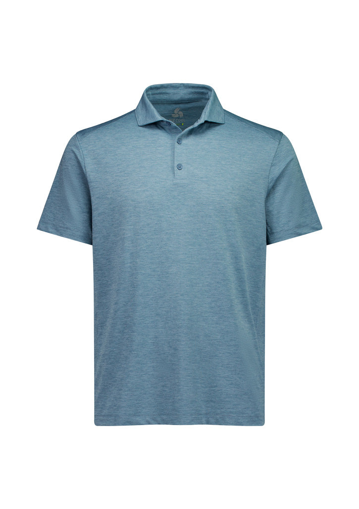 Phoenix Mens Short Sleeve Polo - Ocean Marle - Front