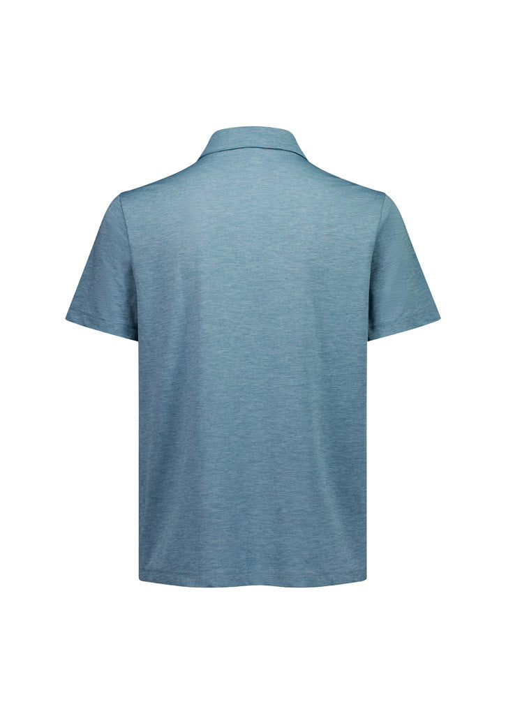 Phoenix Mens Short Sleeve Polo - Ocean Marle - Back