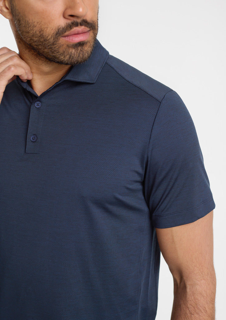 Phoenix Mens Short Sleeve Polo - Navy - Model