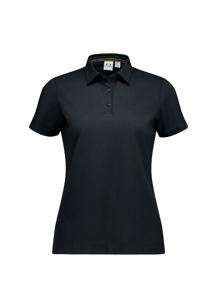 Venture Womens Short Sleeve Polo - Black