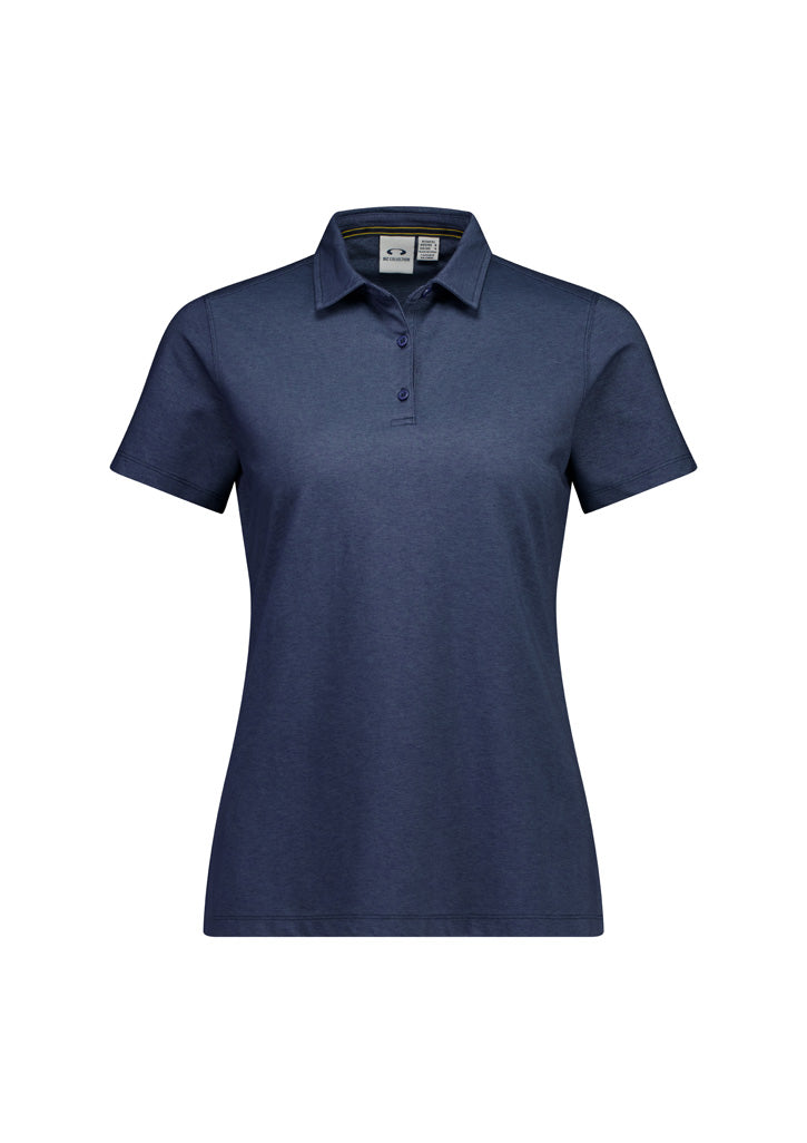 Venture Womens Short Sleeve Polo - Denim Blue