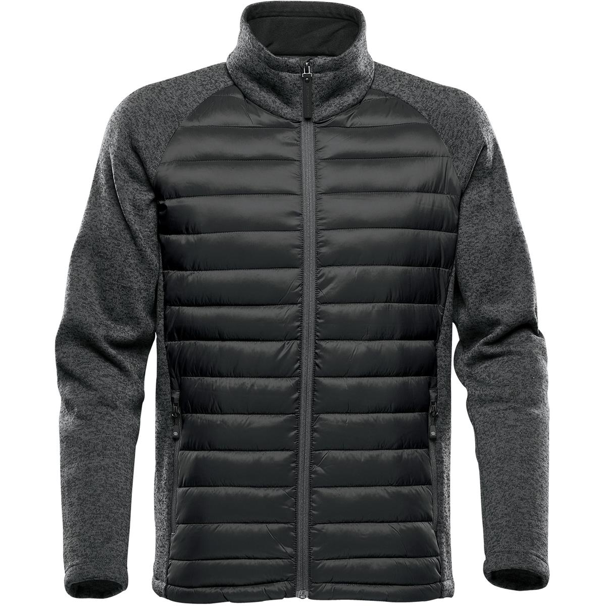 Men's Narvik Hybrid Jacket - Black / Dolphin Heather - Front