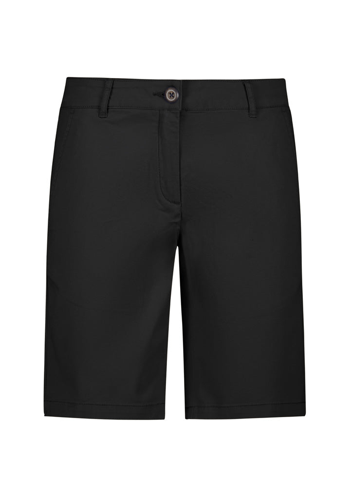 Lawson Womens Chino Short - Black - Front