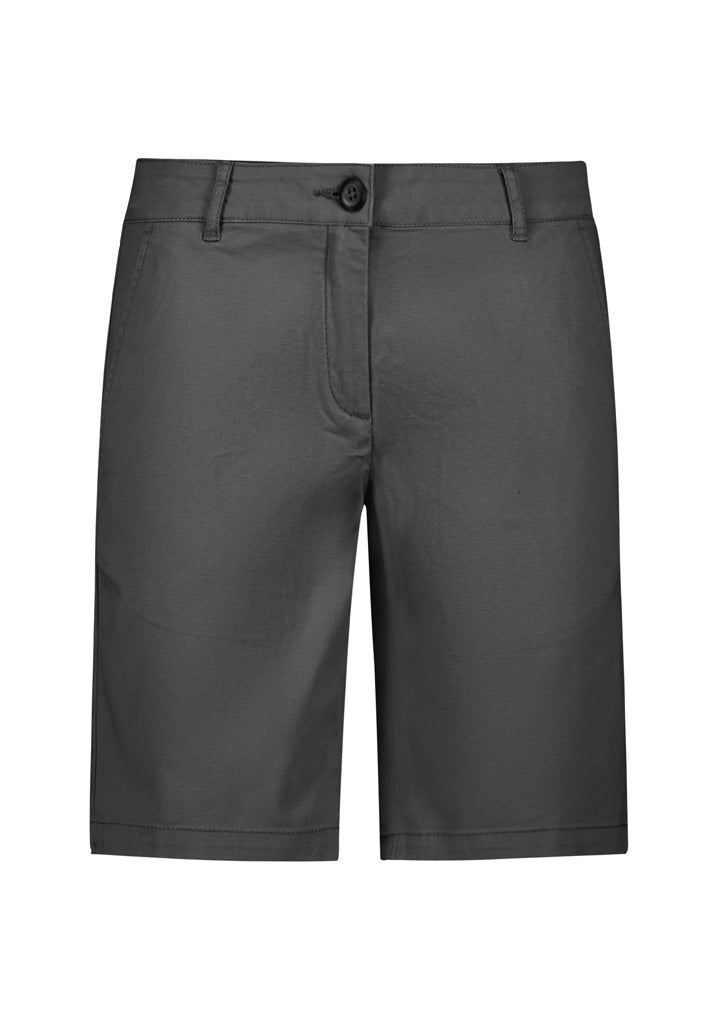 Lawson Womens Chino Short - Grey - Front