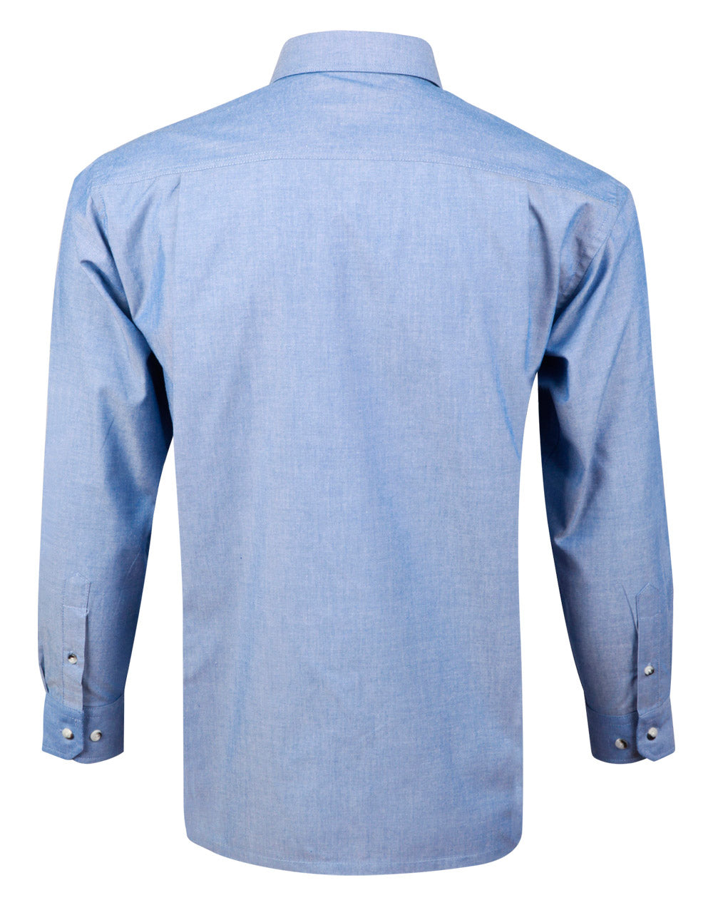 Men's Chambray Long Sleeve - Chambray - Back