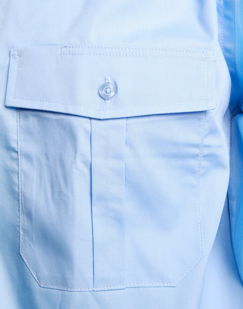 Epaulette Long Sleeve-Unisex - Blue - View