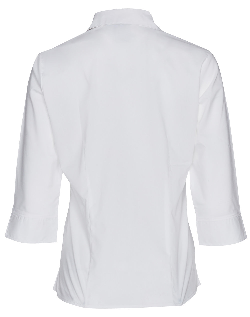 Women's Teflon Executive 3/4 Sleeve Shirt - White - Back