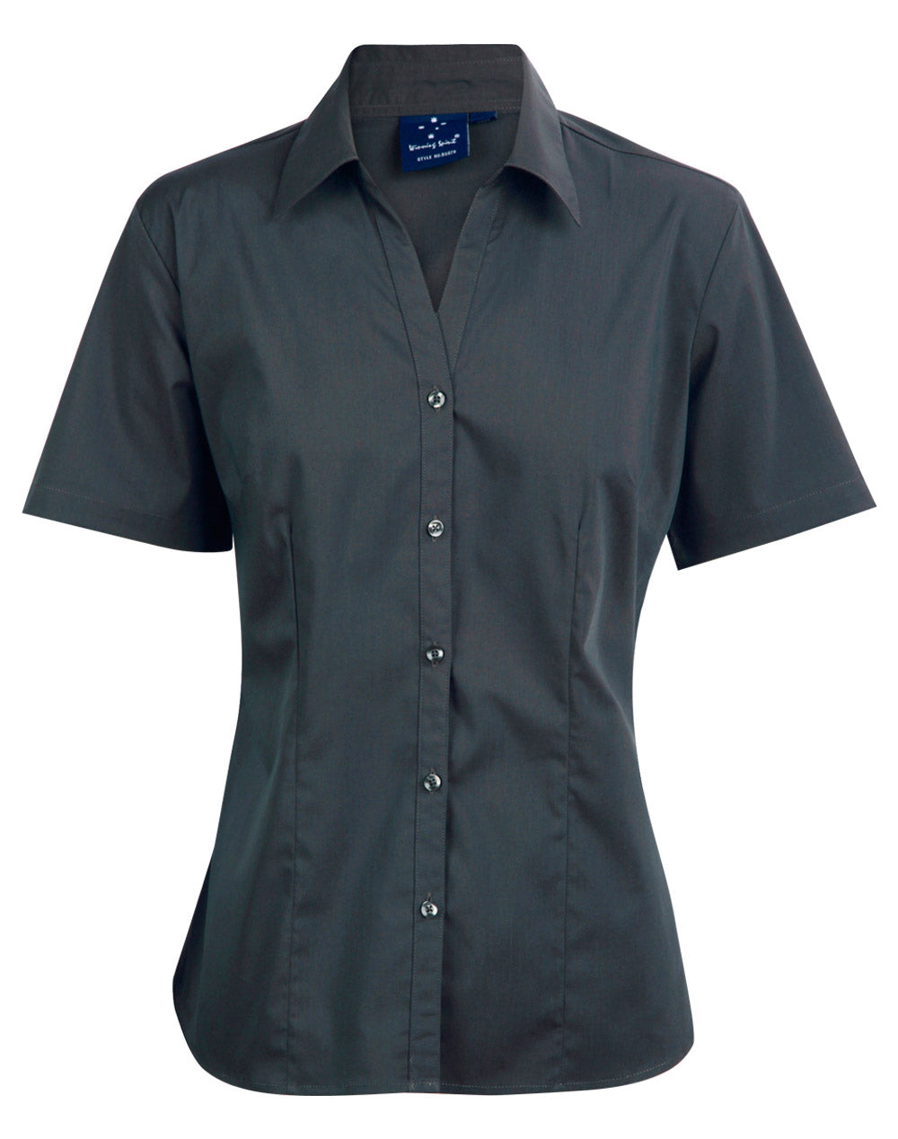 Executive Lady Short Sleeve - Charcoal - Front