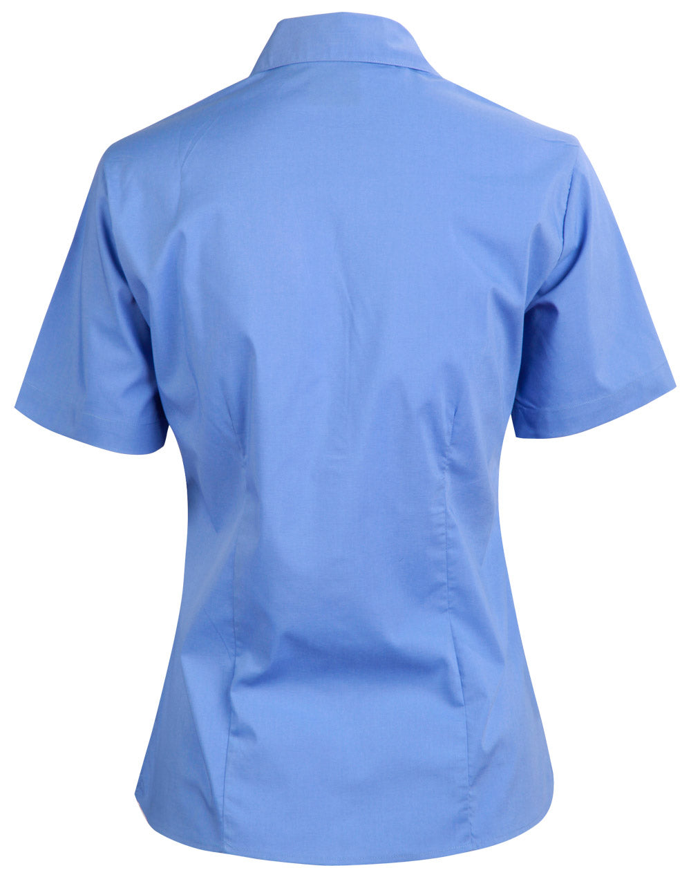 Executive Lady Short Sleeve - Mid Blue - Back