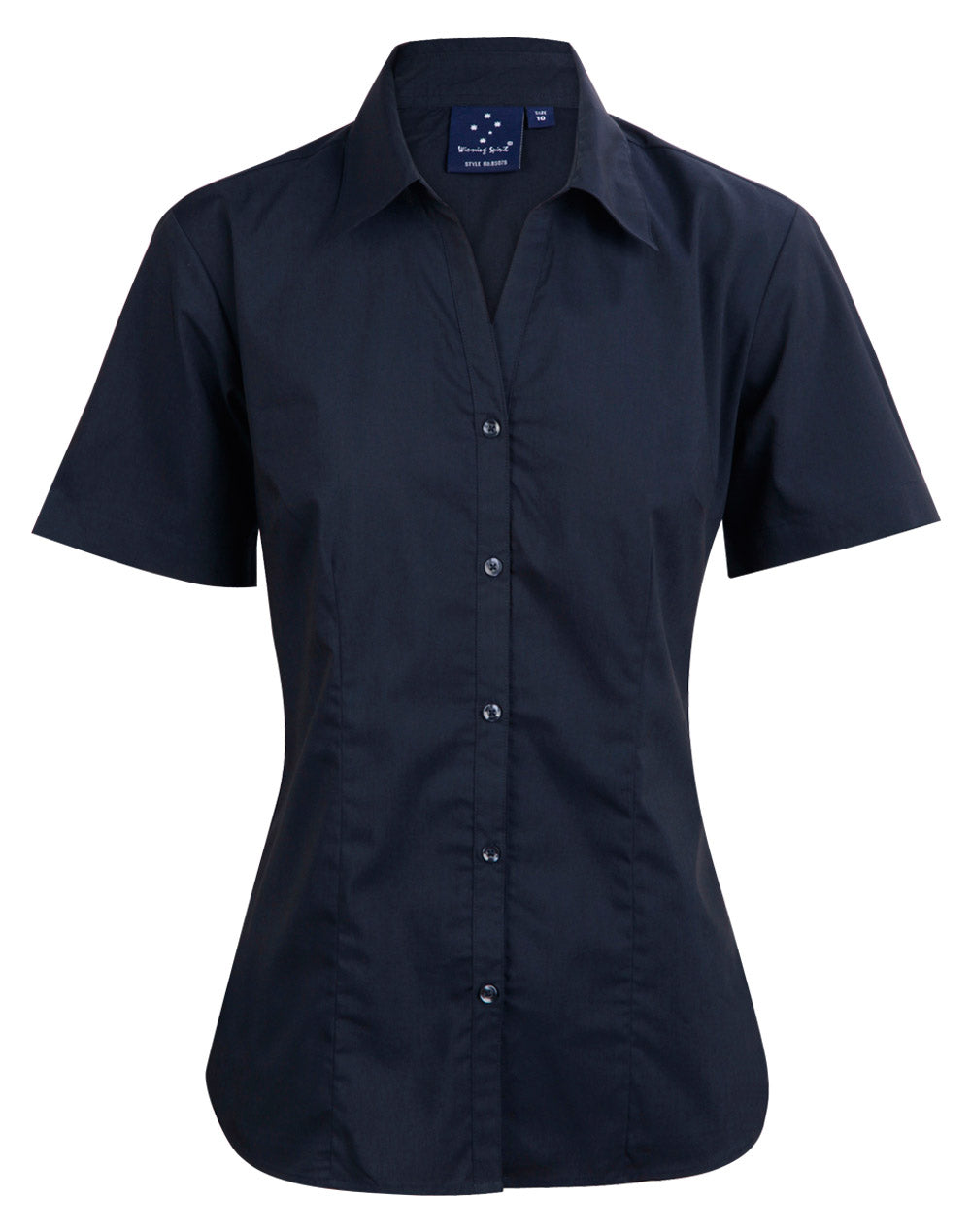 Executive Lady Short Sleeve - Navy - Front