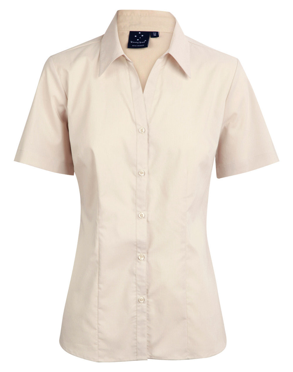 Executive Lady Short Sleeve - Stone - Front
