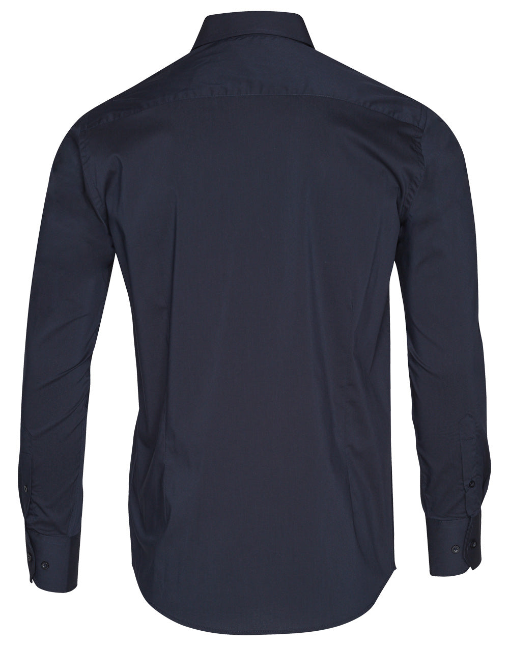 Men's Teflon Executive Long Sleeve Shirt - Navy - Back