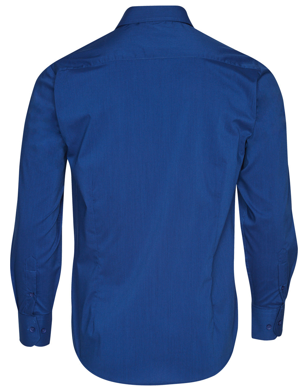 Men's Teflon Executive Long Sleeve Shirt - Royal - Back