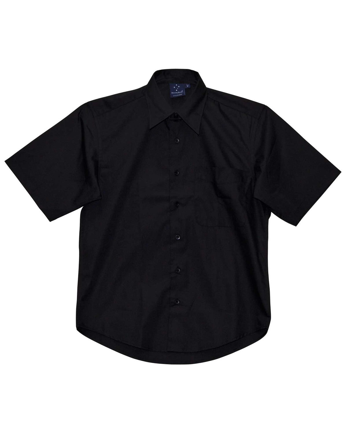 Men's Telfon Executive Short Sleeve Shirt - Black - Front