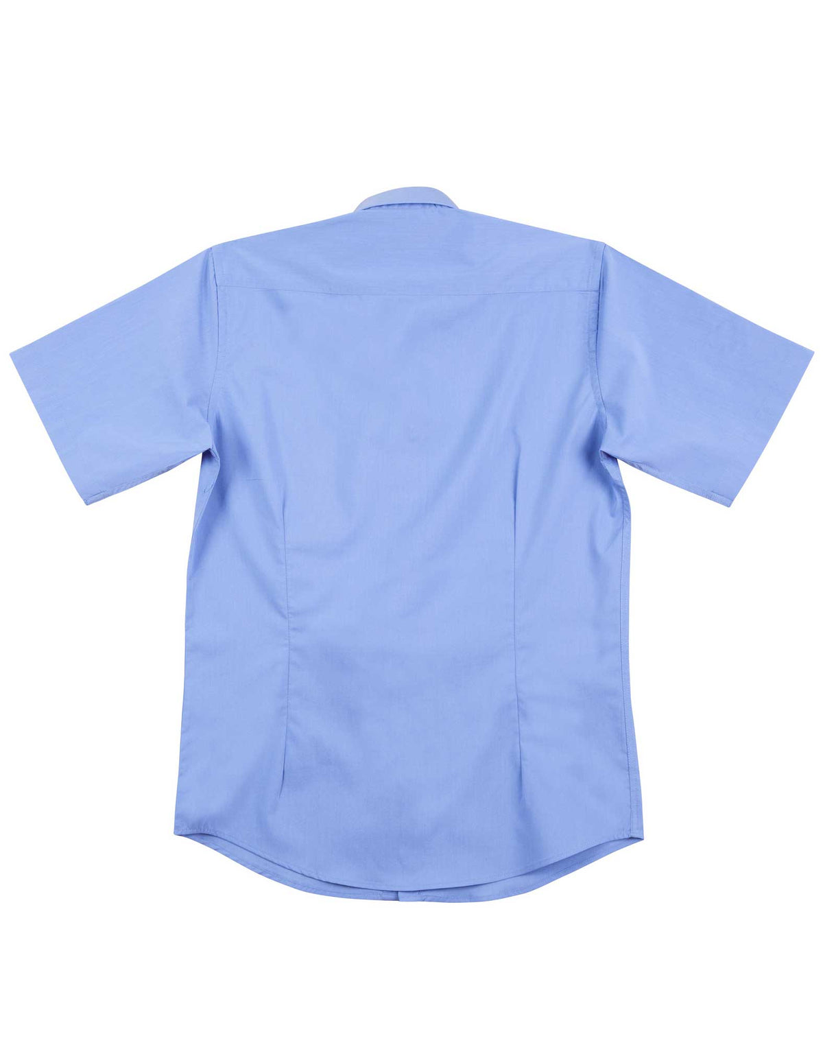 Men's Telfon Executive Short Sleeve Shirt - Mid Blue - Back
