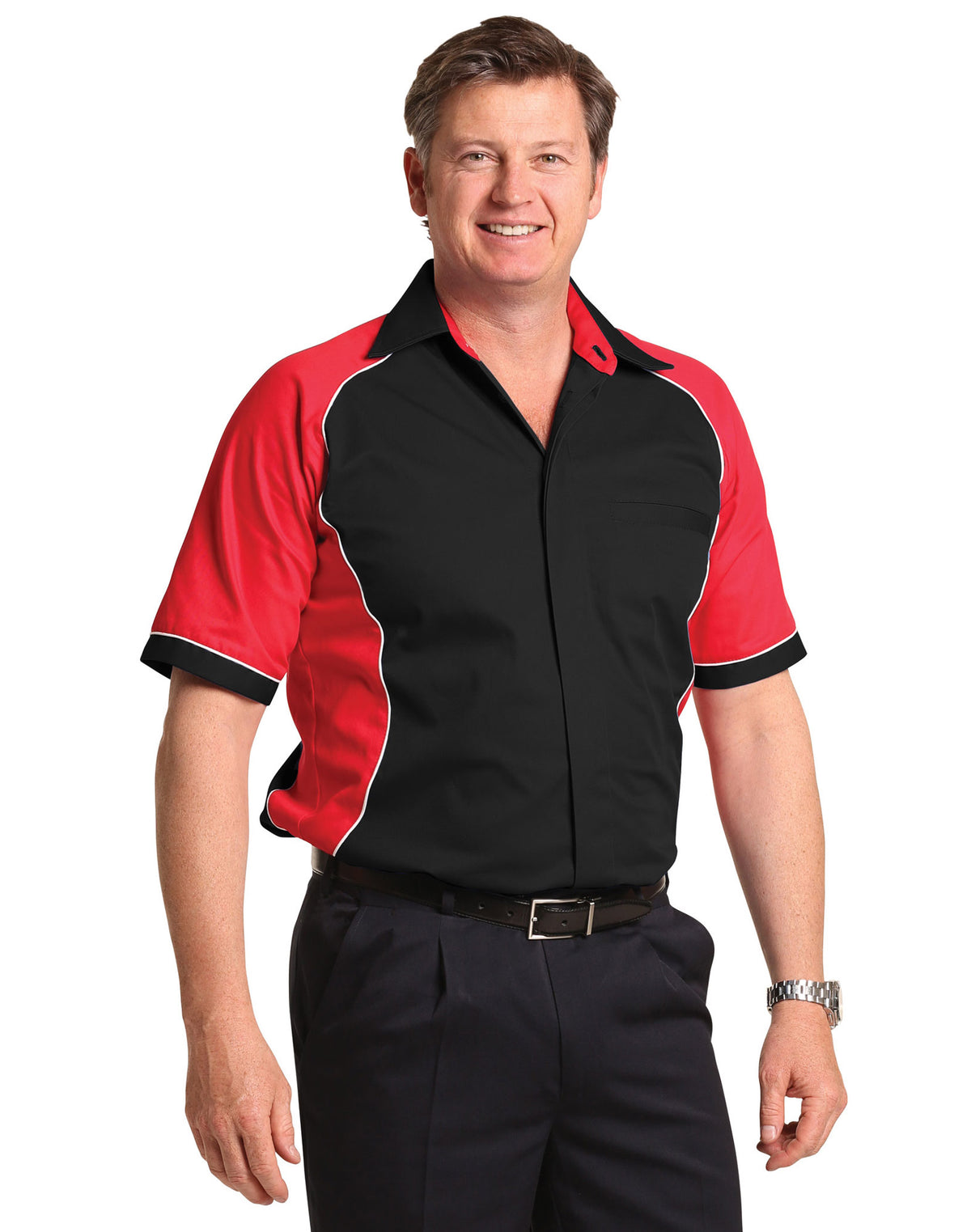 Men's Arena Tri-colour Contrast Shirt - view