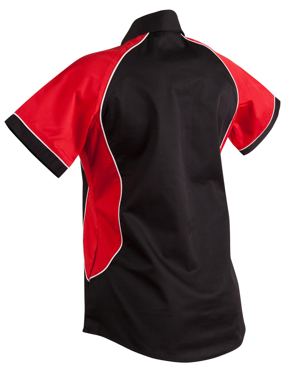 Women's Arena Tri-colour Contrast Shirt - Black/White/Red - Back