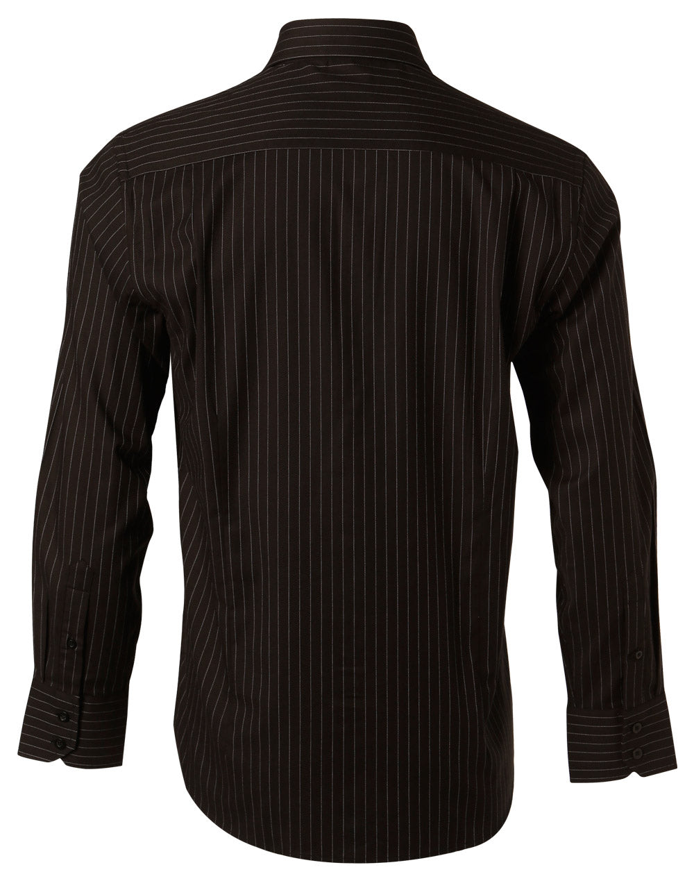 Pin Stripe Mens - Black/White - Back