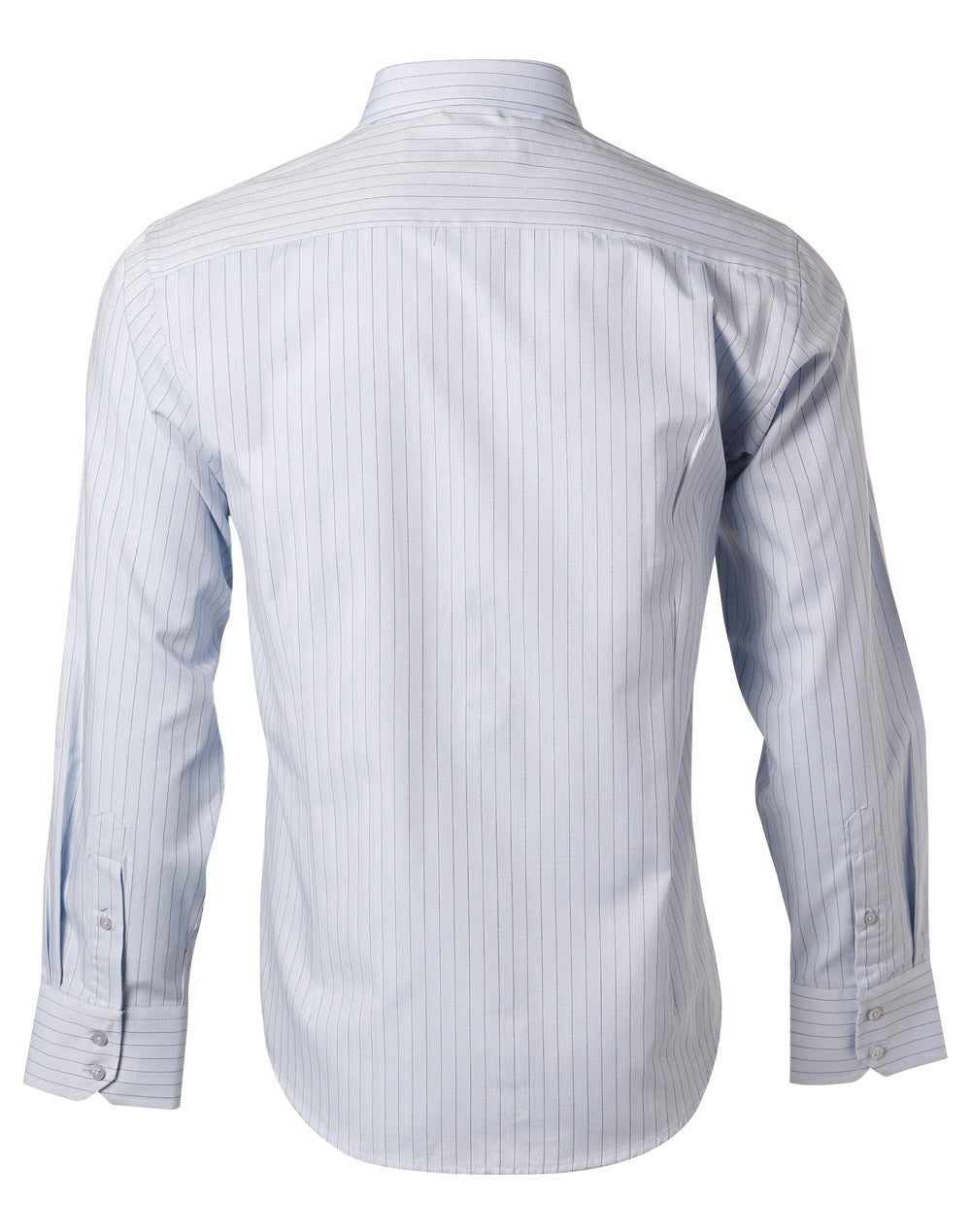 Pin Stripe Mens - Mild Blue/Navy - Back