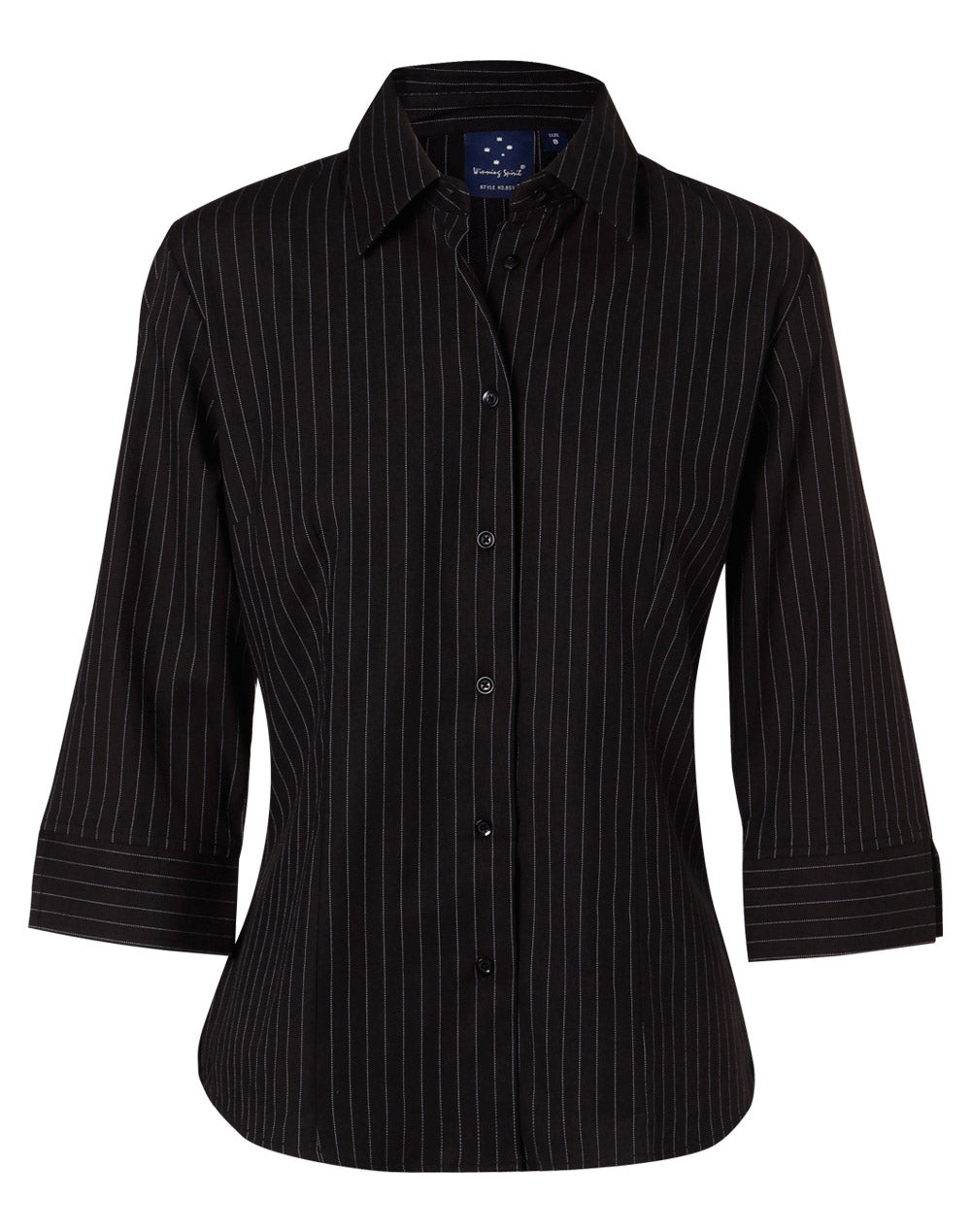 Pin Stripe Ladies - Black/White - Front