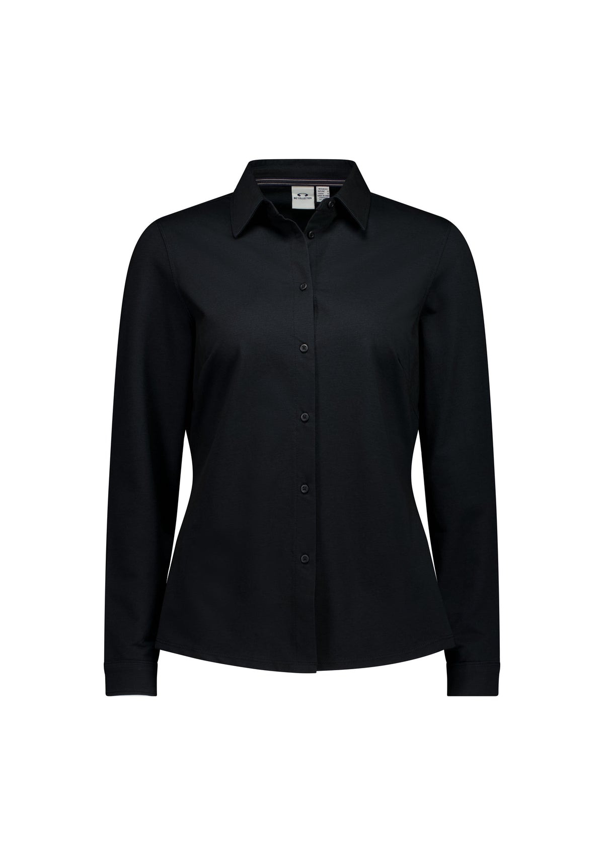 Venture Womens Long Sleeve Shirt - Black - Front