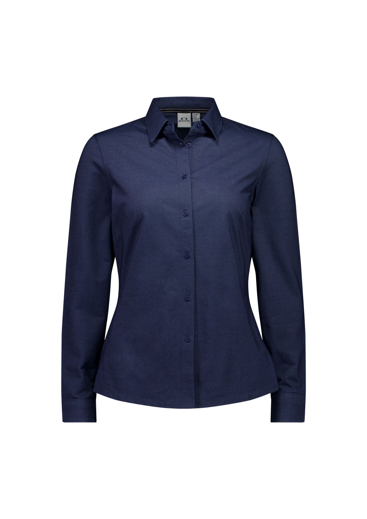 Venture Womens Long Sleeve Shirt - Denim Blue - Front