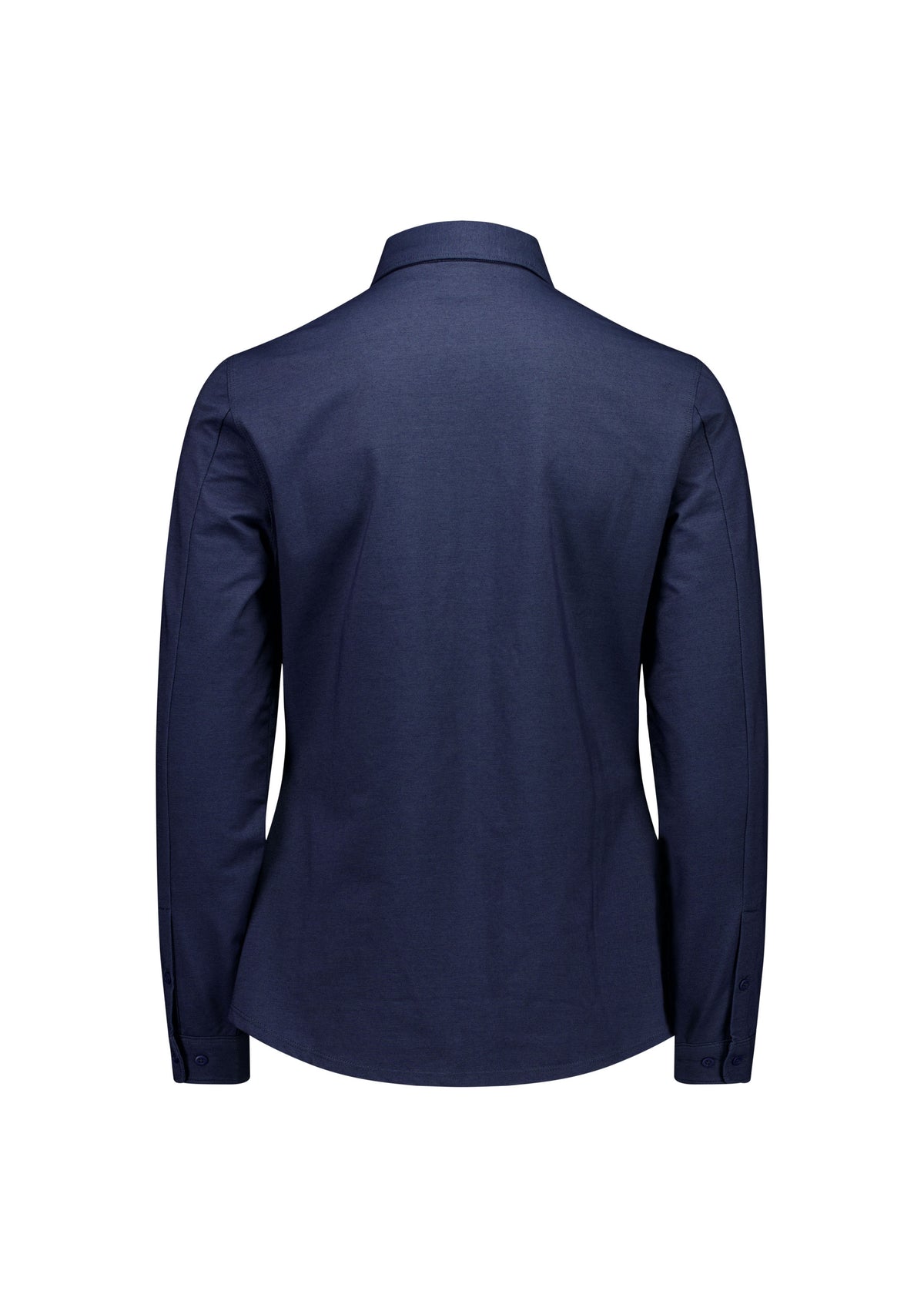Venture Womens Long Sleeve Shirt - Denim Blue - Back