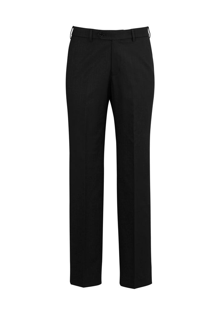 Classic Mens Flat Pant - Black - Front