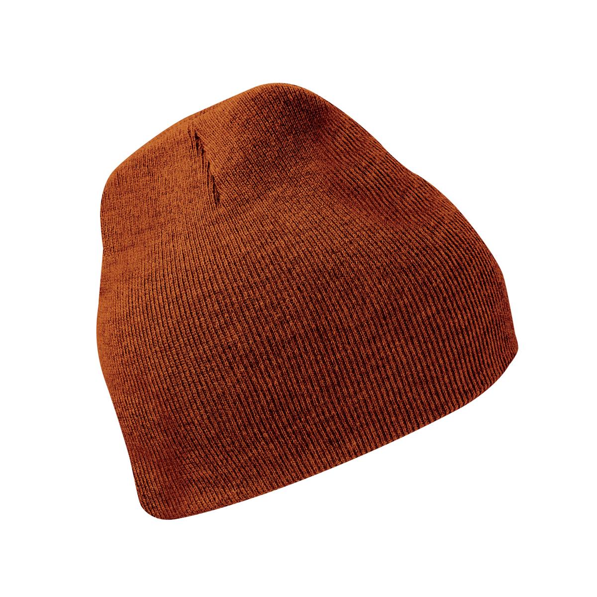 Avalante Knit Beanie - Rust Heather - Front