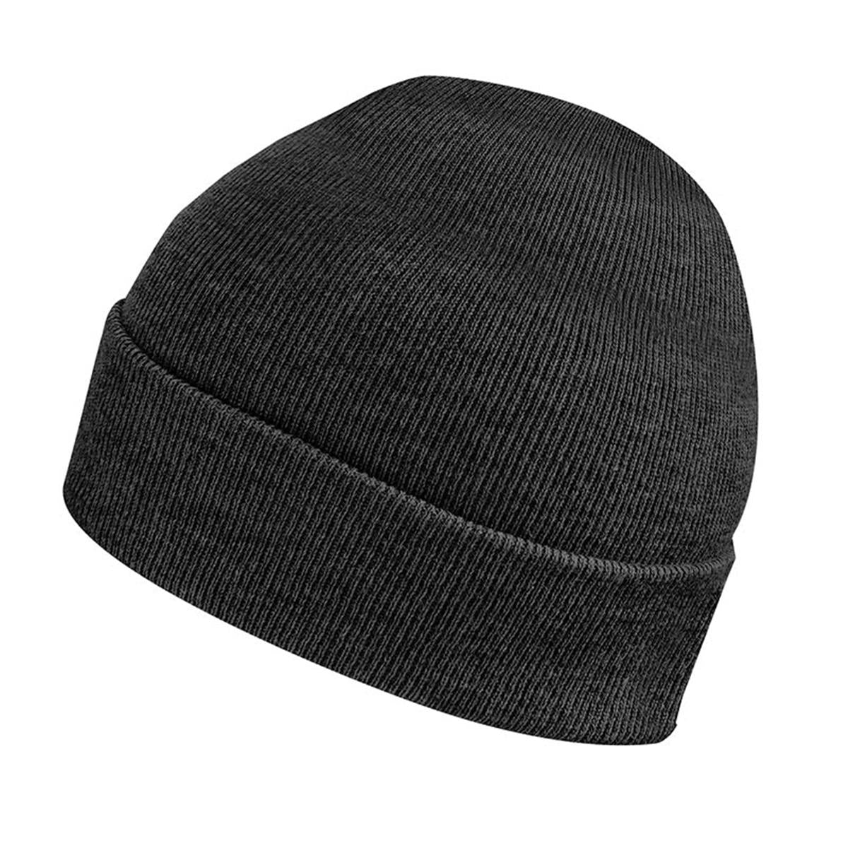 Dockside Knit Beanie - Charcoal Heather - Front