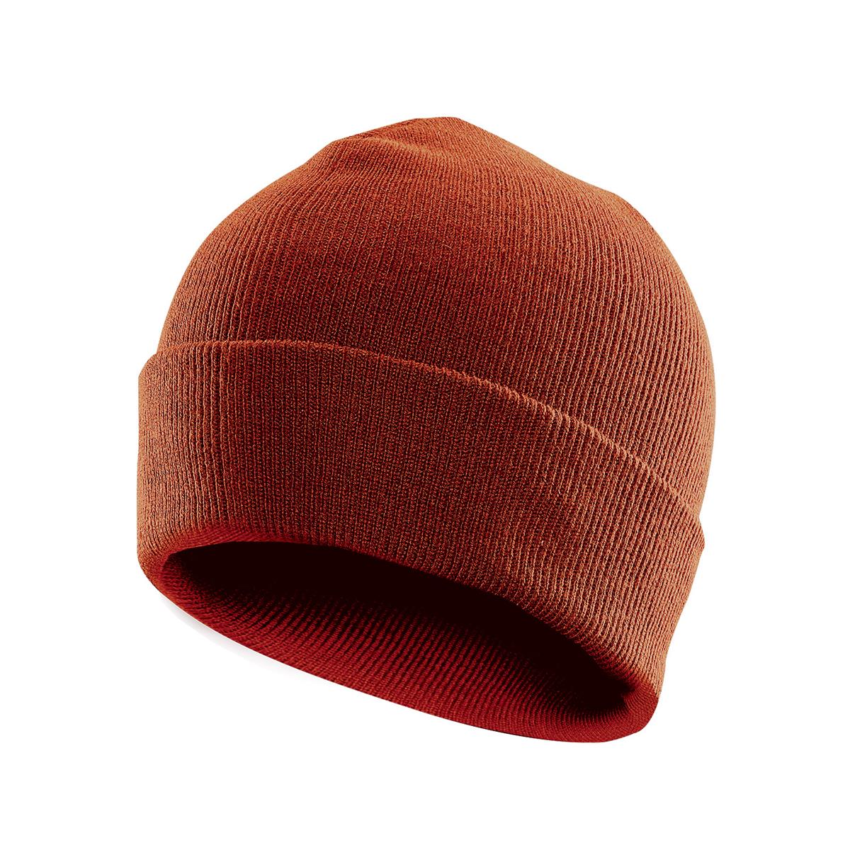 Dockside Knit Beanie - Rust Heather - Front