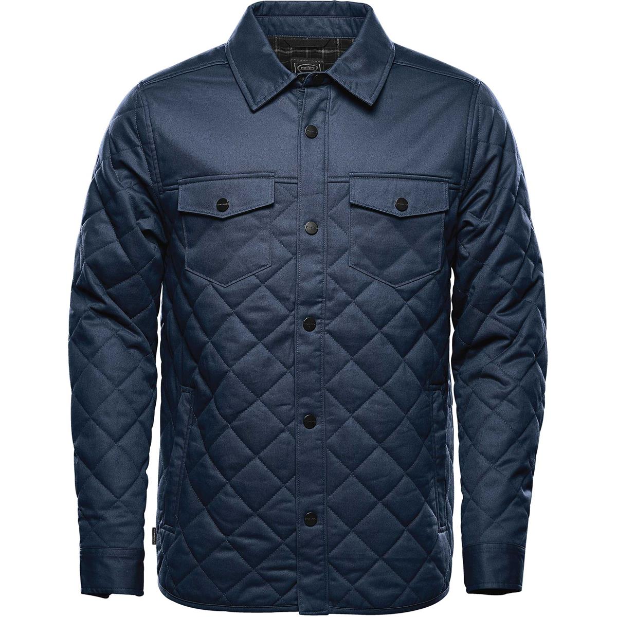 Men's Bushwick Quilted Jacket - Indigo - Front