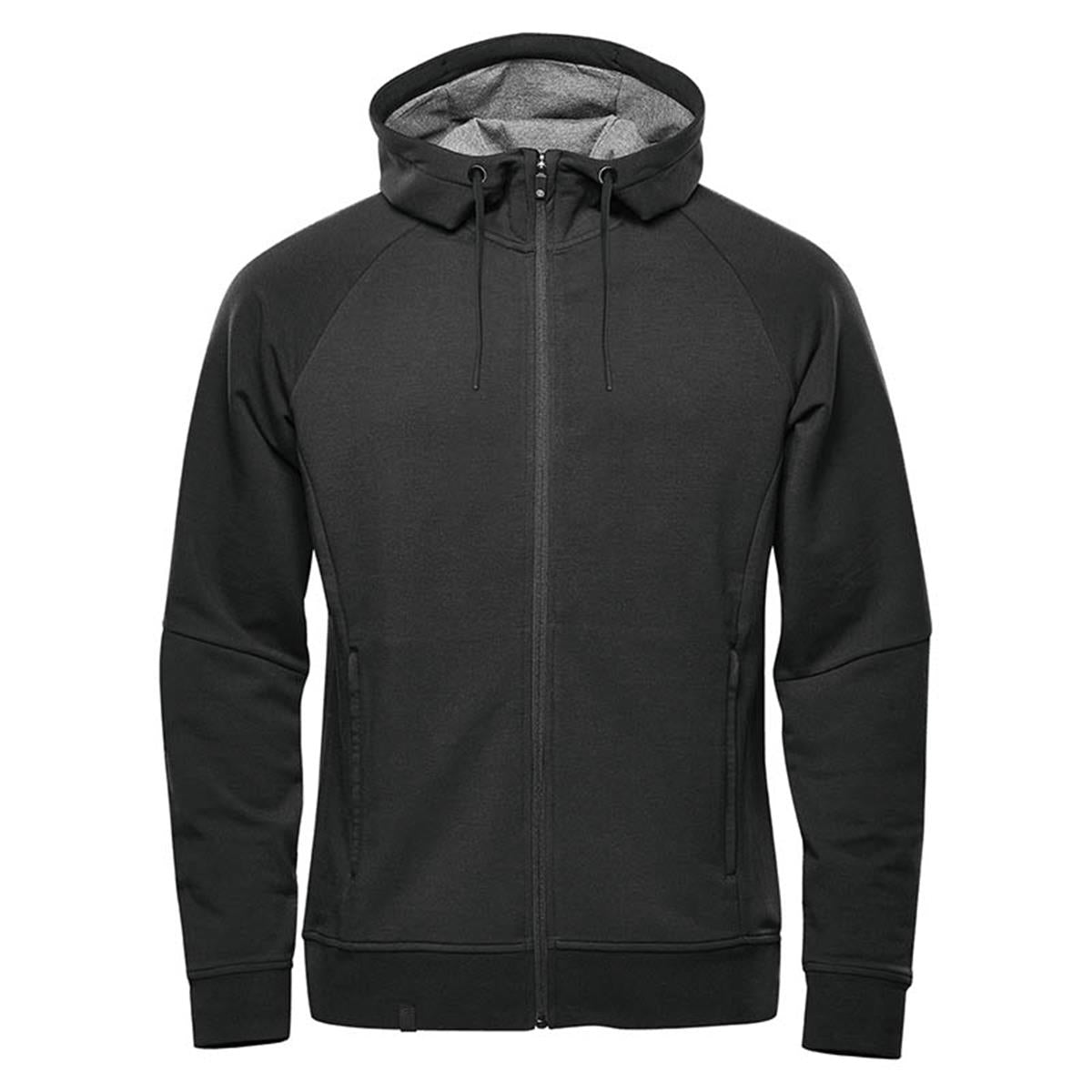Men's Dockyard Performance Full Zip Hoody - Black - Front