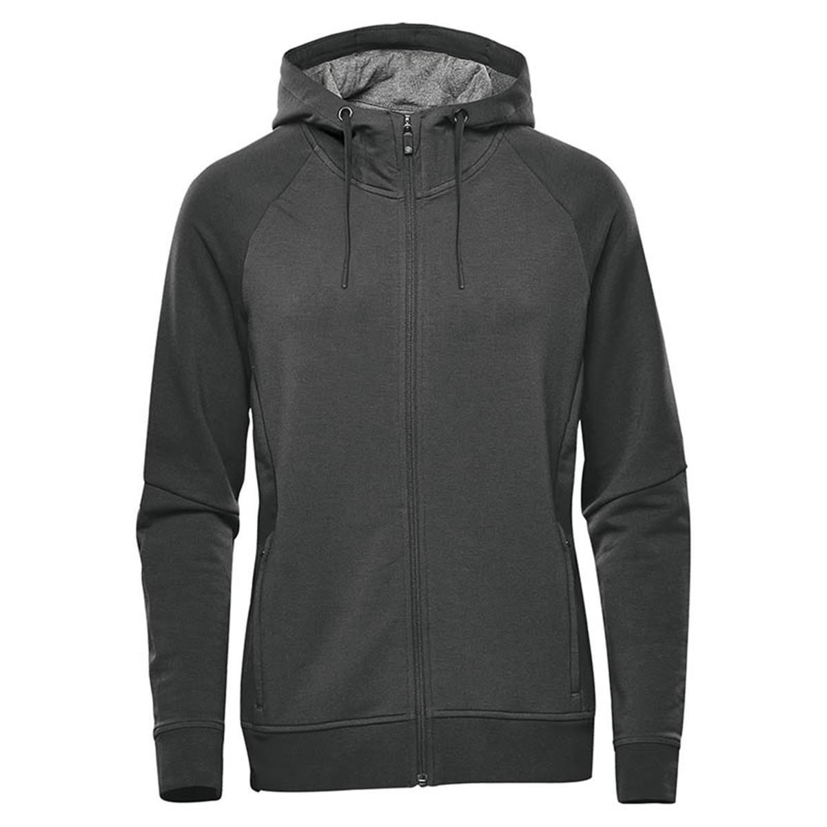 Women's Dockyard Performance Full Zip Hoody - Dolphin - Front