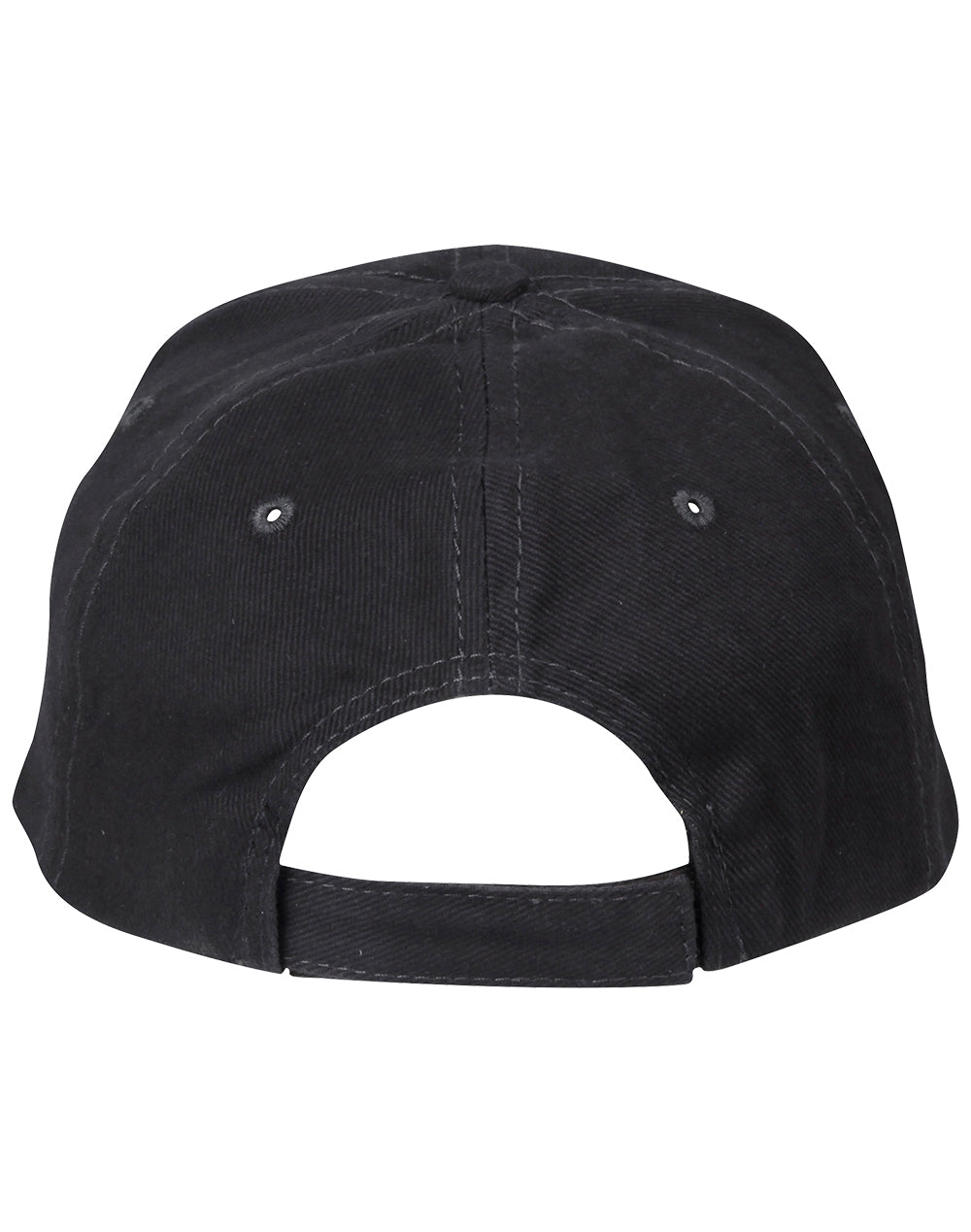 Heavy Brushed Cotton Cap - Charcoal - Back