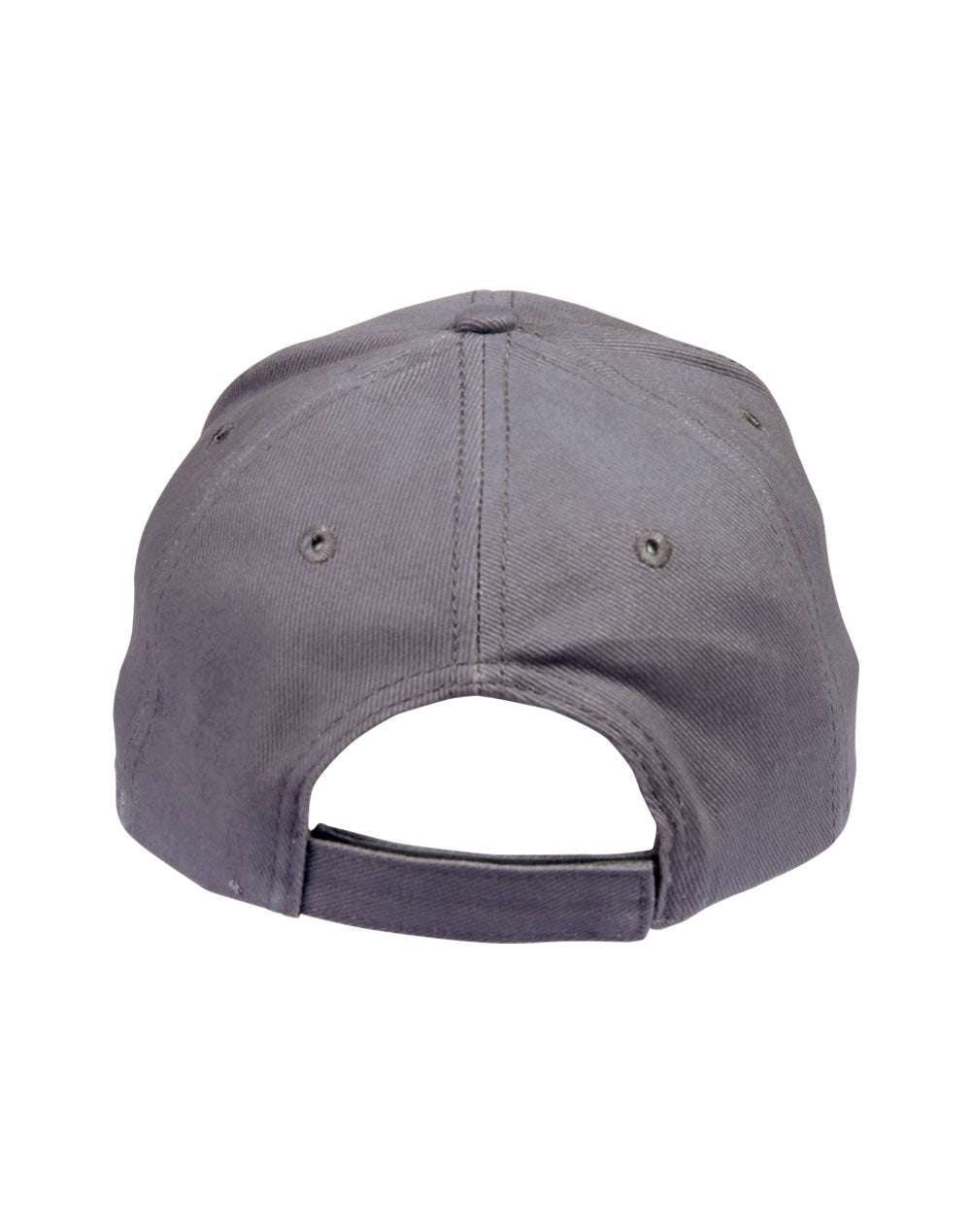 Heavy Brushed Cotton Cap - Grey - Back