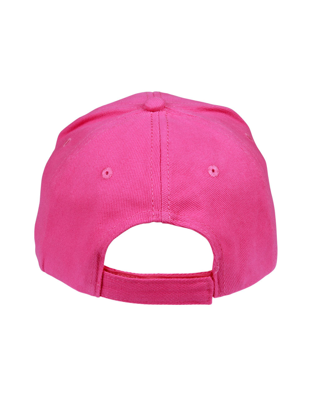 Heavy Brushed Cotton Cap - Hot Pink - Back