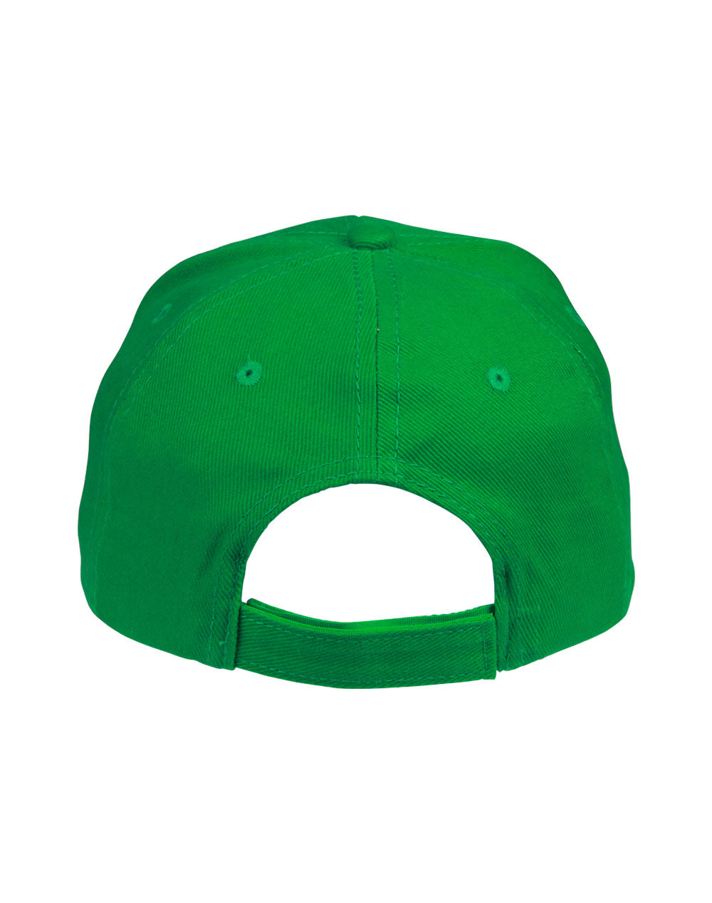Heavy Brushed Cotton Cap - Kelly Green - Back