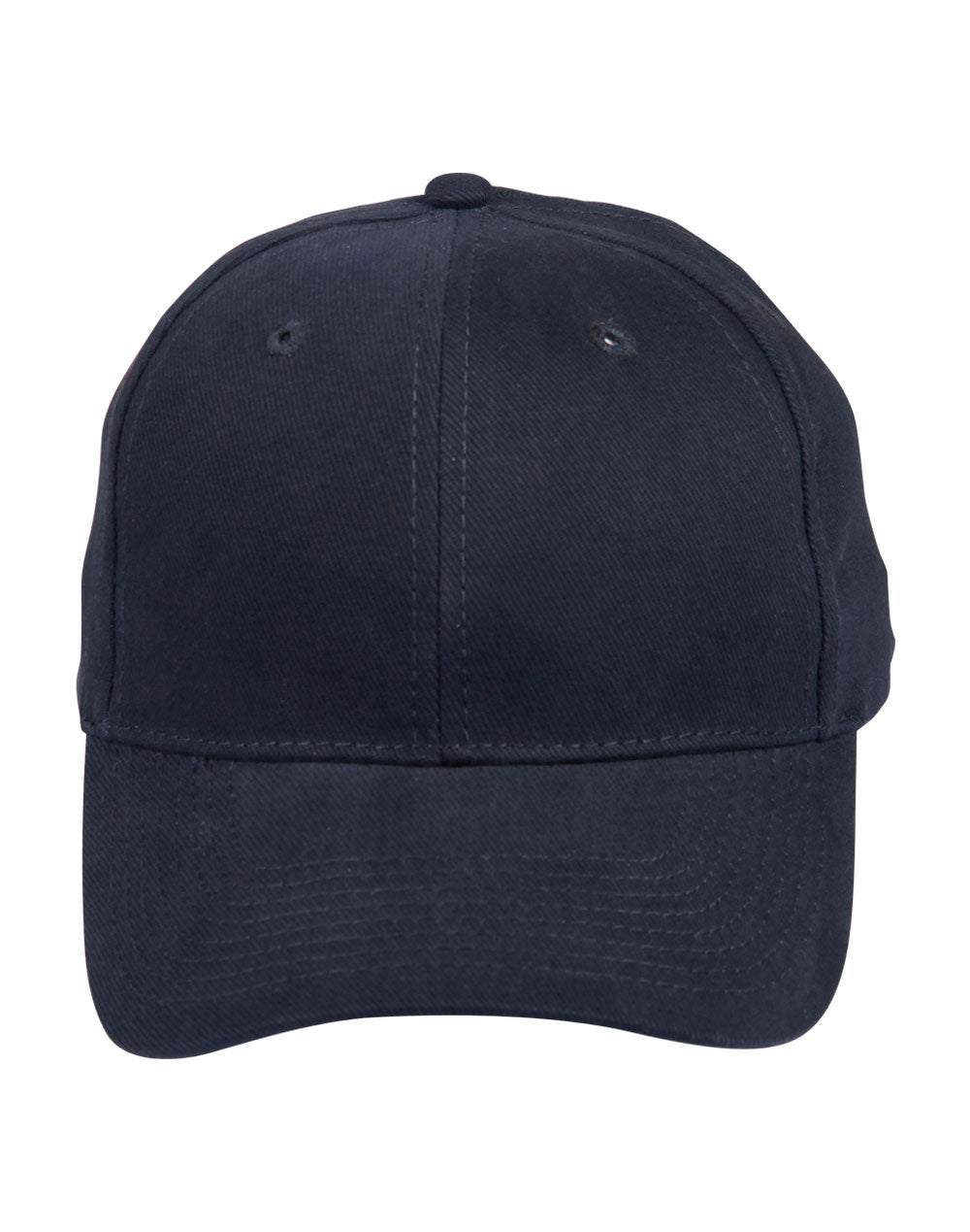 Heavy Brushed Cotton Cap - Navy - Front