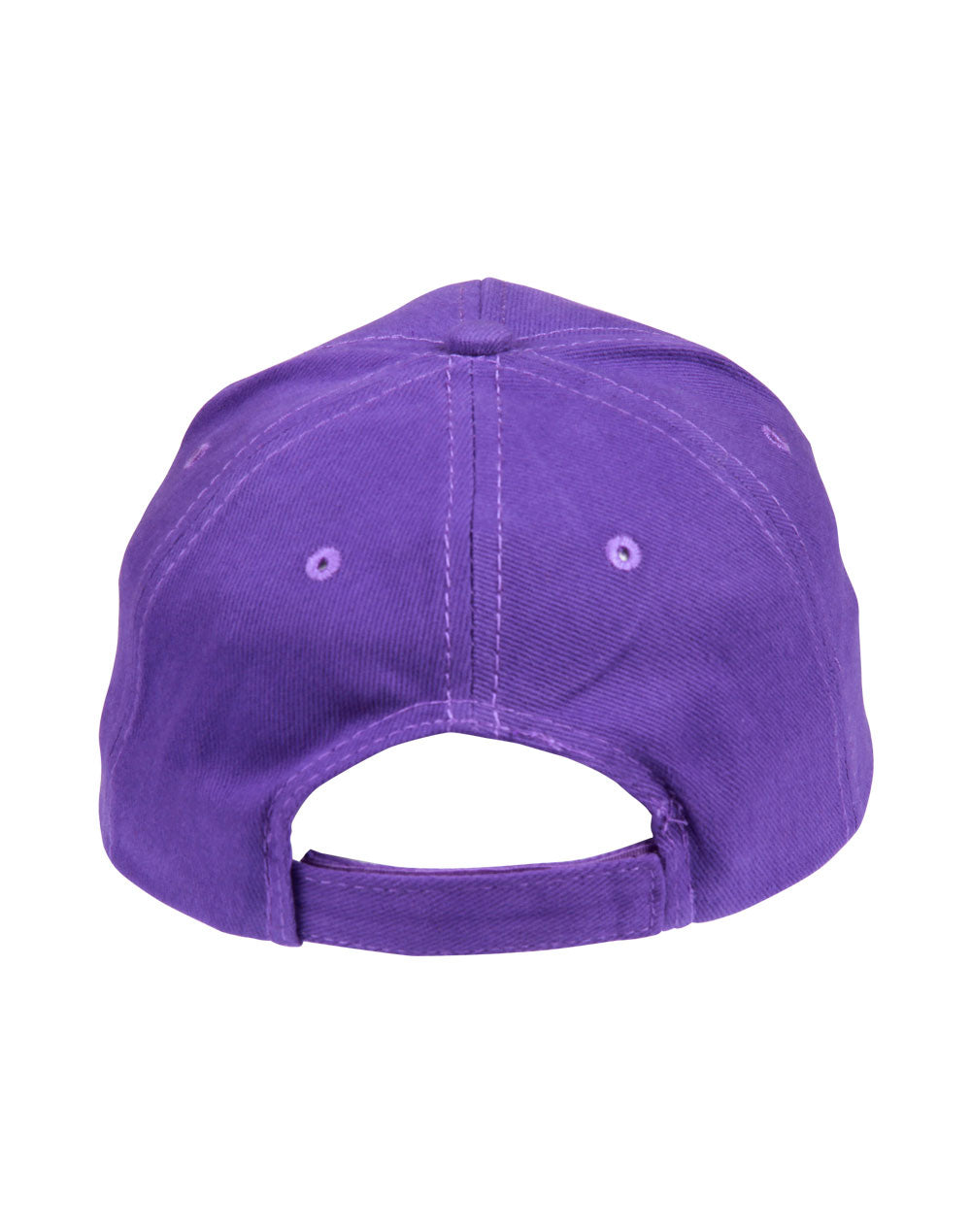 Heavy Brushed Cotton Cap - Purple - Back
