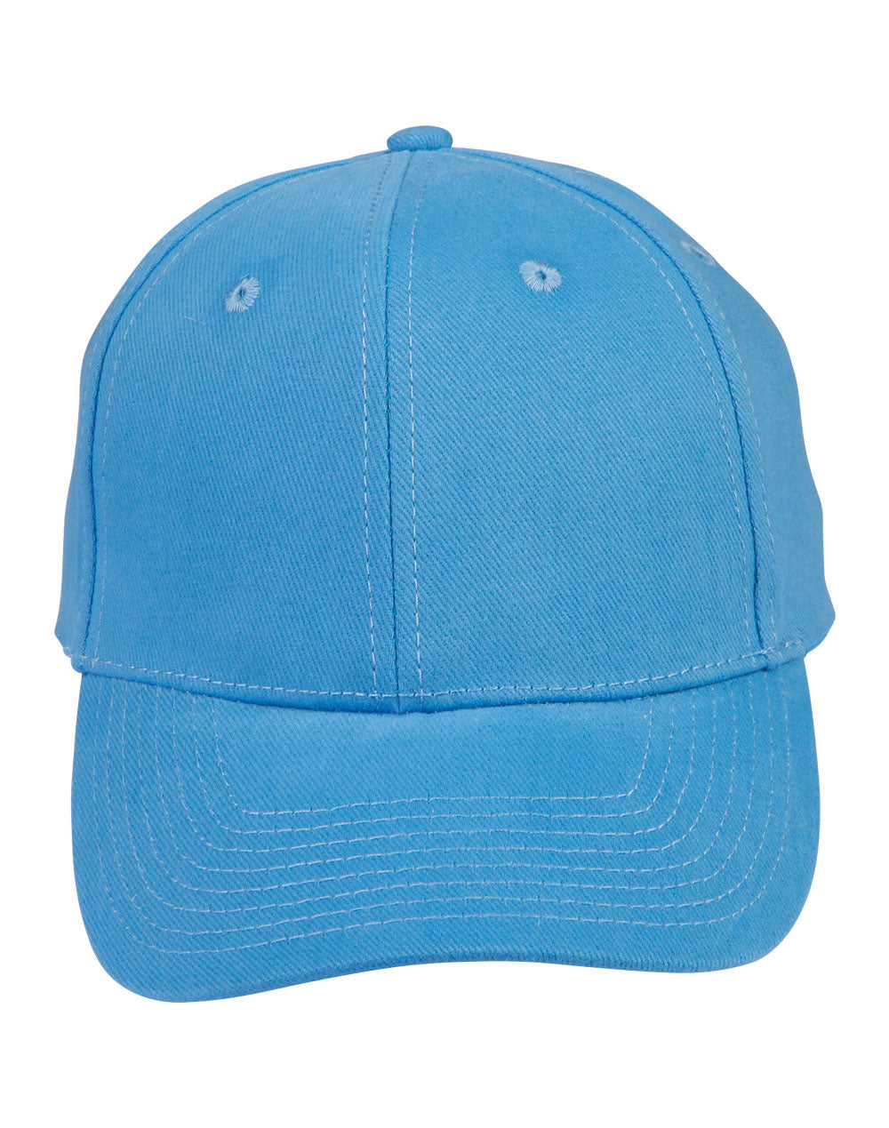 Heavy Brushed Cotton Cap - Skyblue - Front