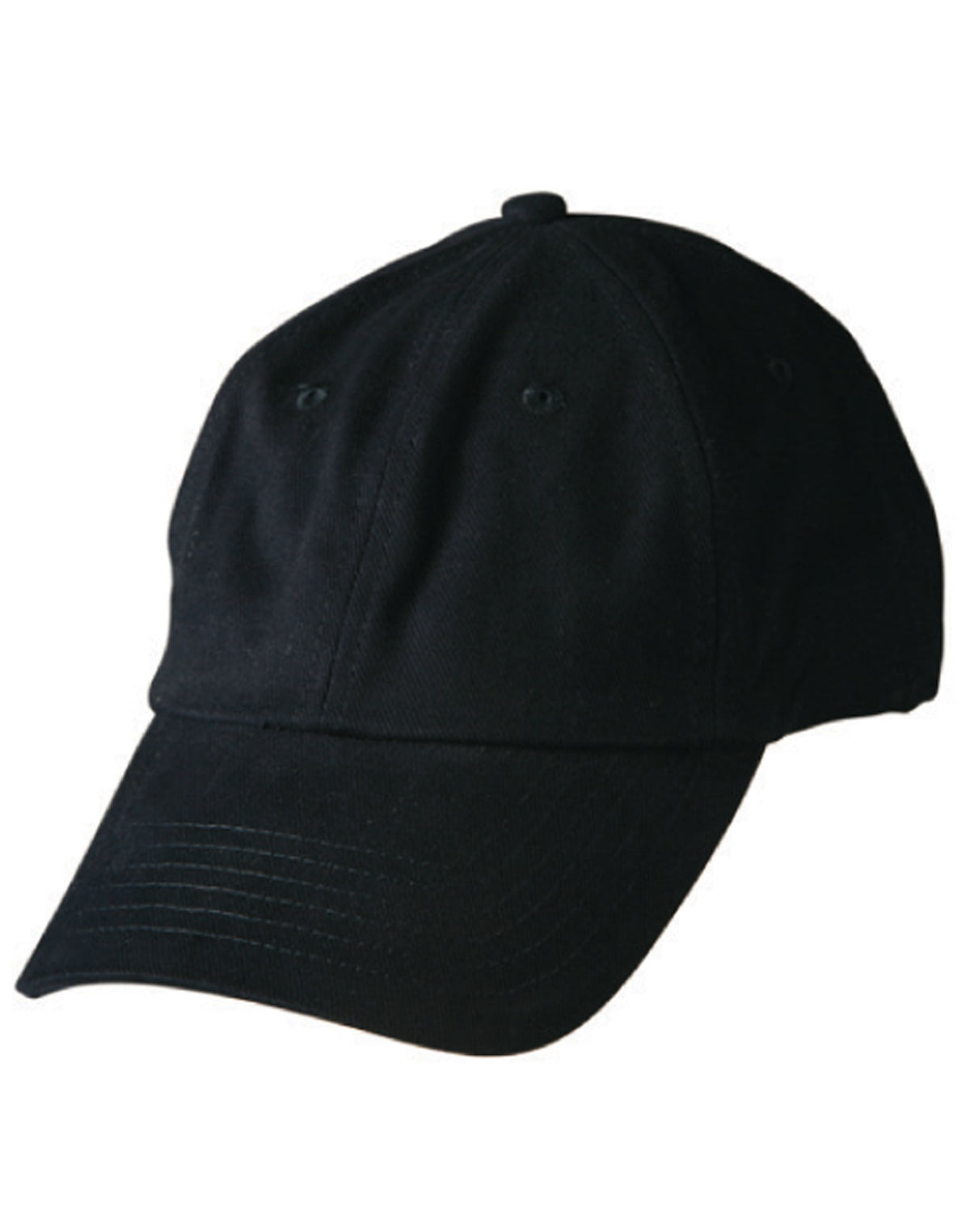 Unstructured Cap - Black - Front