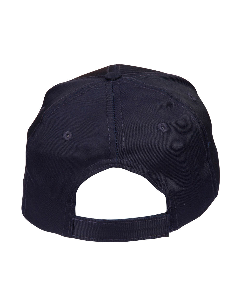 Polycotton Twill Cap - Navy - Back